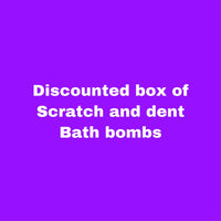 Discounted box of bath bombs